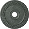 Ekena Millwork Wreath Ceiling Medallion (Canopies up to 6"), 21 1/8"OD x 3 5/8"ID x 7/8"P, Athenian Green Crackle CM21WRAGC - alternate 1
